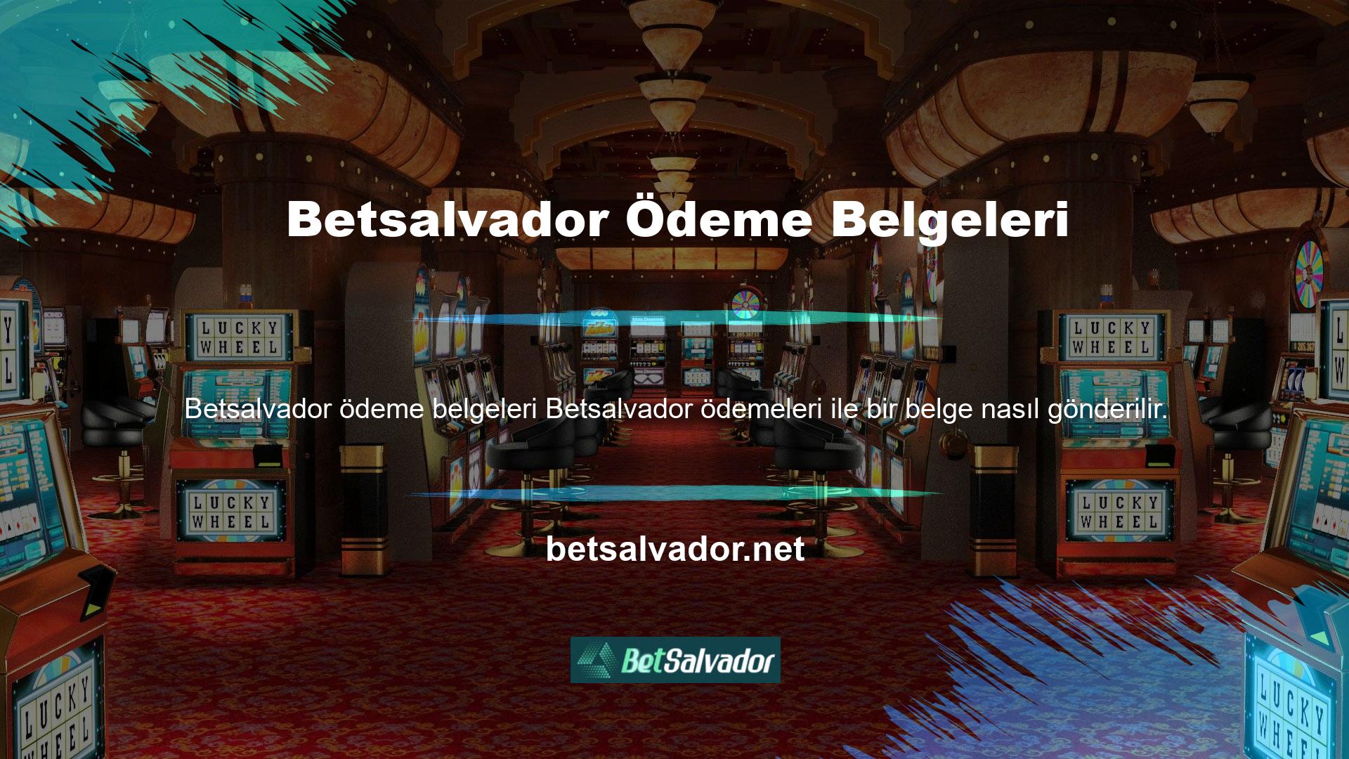 Belgeler bahis ödemenizle gönderilecektir, ancak gerekirse talep edilecektir
